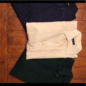 3 Different Button Down Dress Shirt XXL